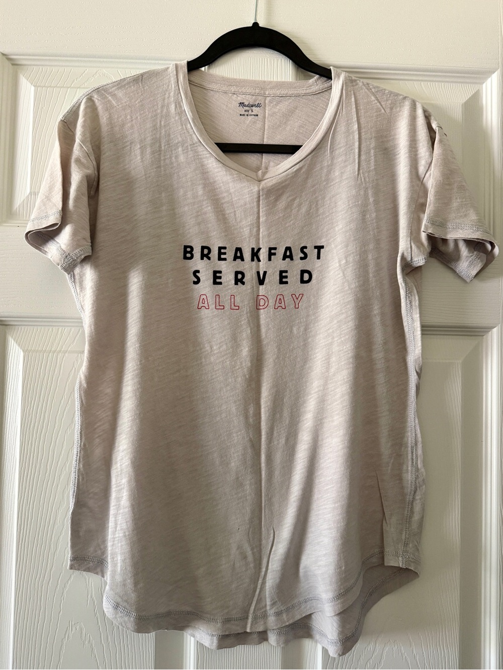 Madewell Grey Breakfast Served All Day Graphic Tee